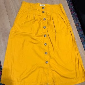 Madewell Midi skirt w/pockets!